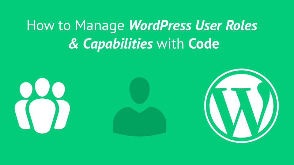 manage wp user roles caps - نقش ها و دسترسی های کاربر